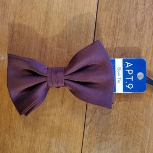 NWT Apt 9 Burgundy Bow Tie